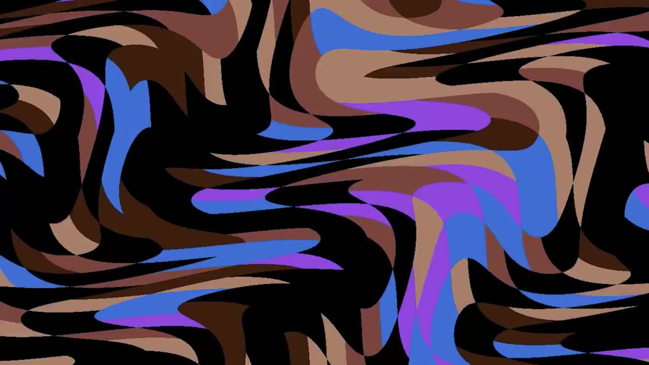 Abstract Liquid Motion Background with Wavy Blue and Brown Patterns
