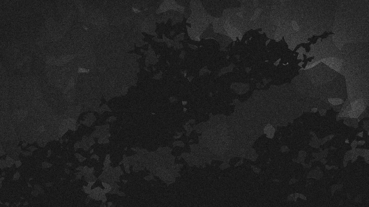 animación de formas abstractas de color gris oscuro y claro que se mueven rápidamente sobre un fondo gris