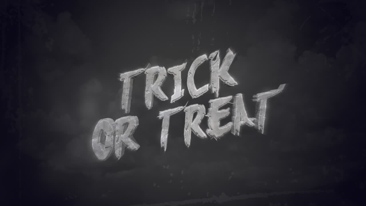 truco o trato en textura oscura en la noche