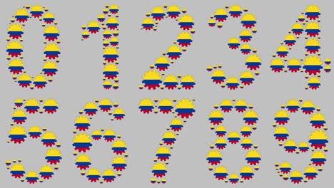 conjunto de números colombianos