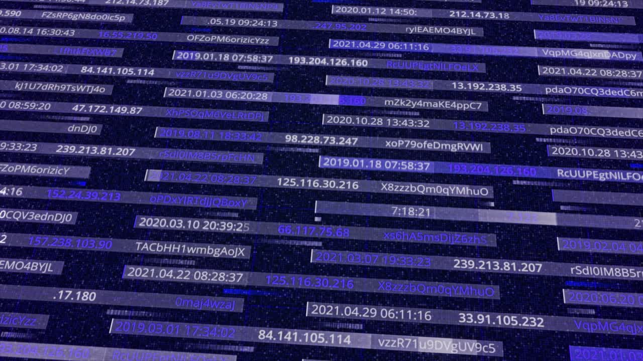 Abstract Digital Screen Display