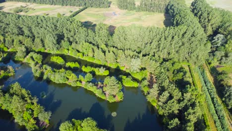 Fishing-Pond-In-The-Countryside-Of-Norfolk-In-The-UK