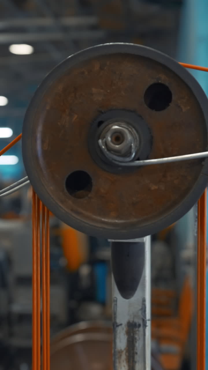 máquina industrial para el enrollamiento de cables