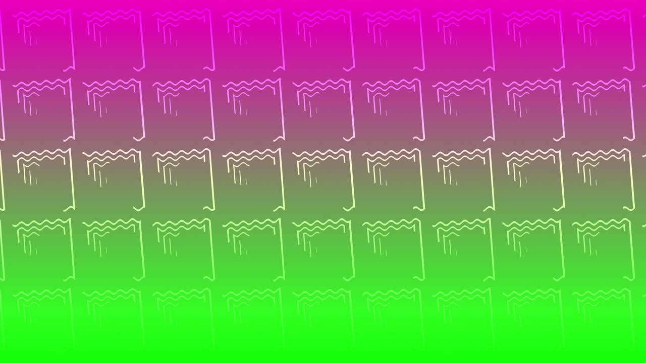 líneas arrugadas ilusión trippy rotación animación gradiente fondo forma giratoria efecto visual 3d gráficos de movimiento abstracto dinámico color digital verde lima rosa