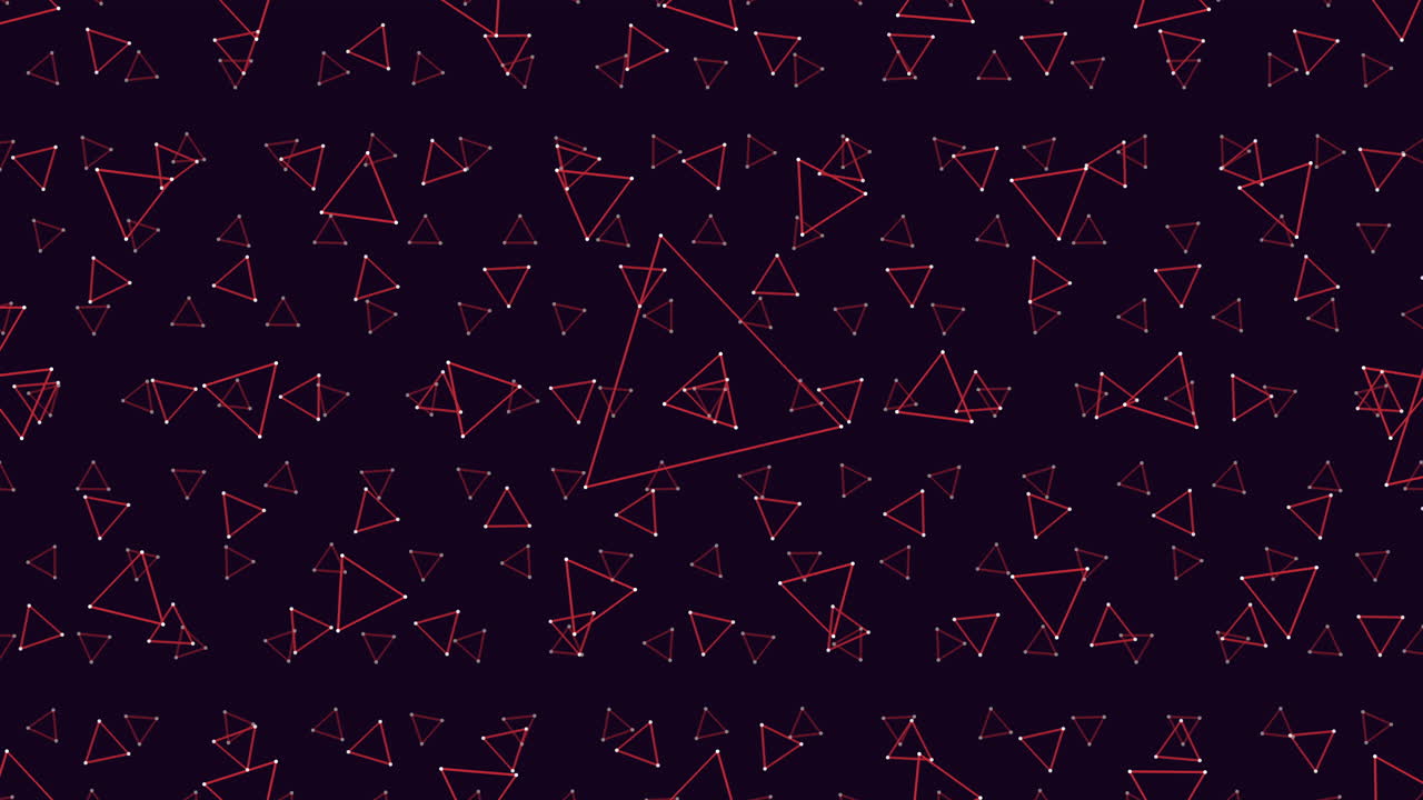 simetría geométrica triángulos rojos sobre fondo negro