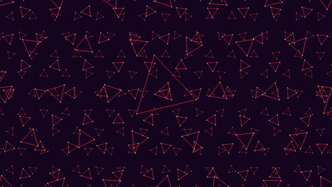 geometric symmetry red triangles on black background