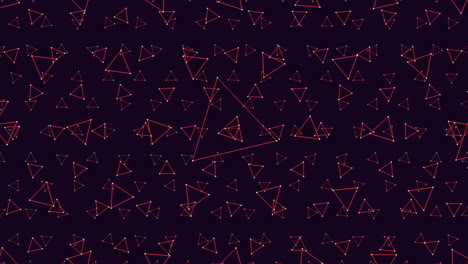 geometric symmetry red triangles on black background