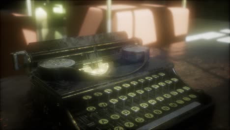 Máquina de escribir retro