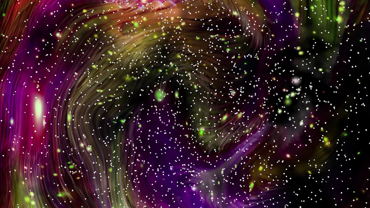 animación abstractamente colorida con un fondo líquido multicolor.