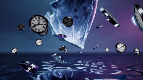 falling clocks and ice