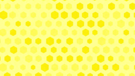 yellow polka dots move on a background.