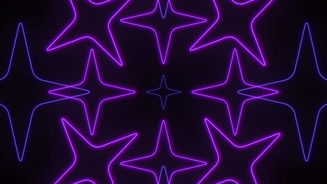 noche estrellada un patrón hipnotizante de estrellas púrpuras en un fondo negro