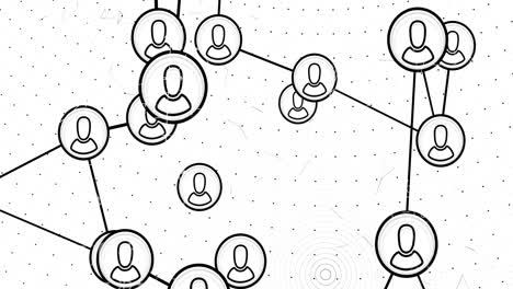 Animation-of-network-of-connections-with-people-icons-over-white-background