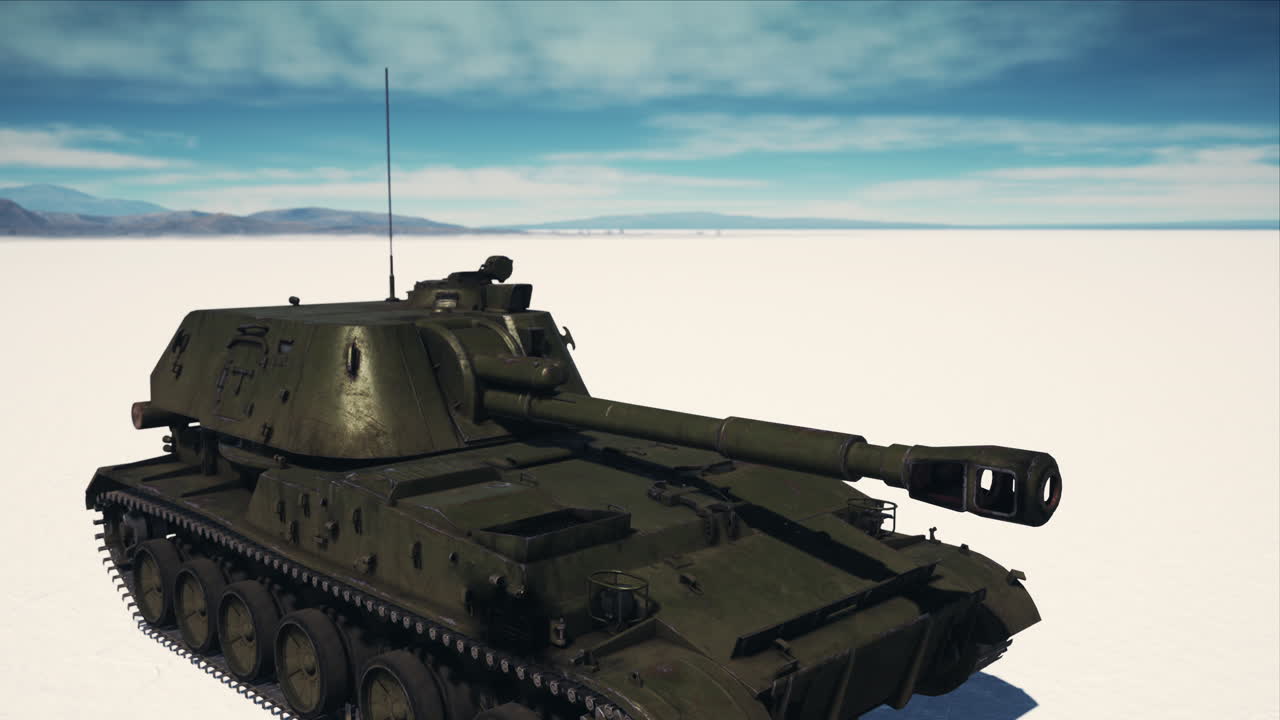 Stridsvagn i den vita öknen