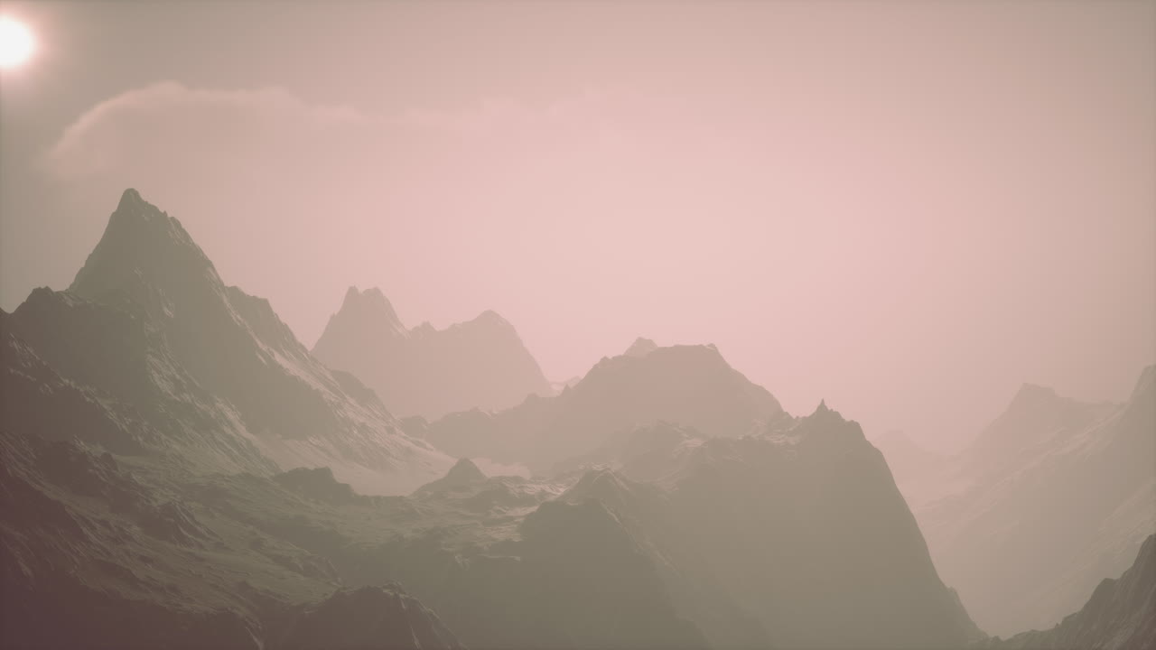 El amanecer sobre la cordillera