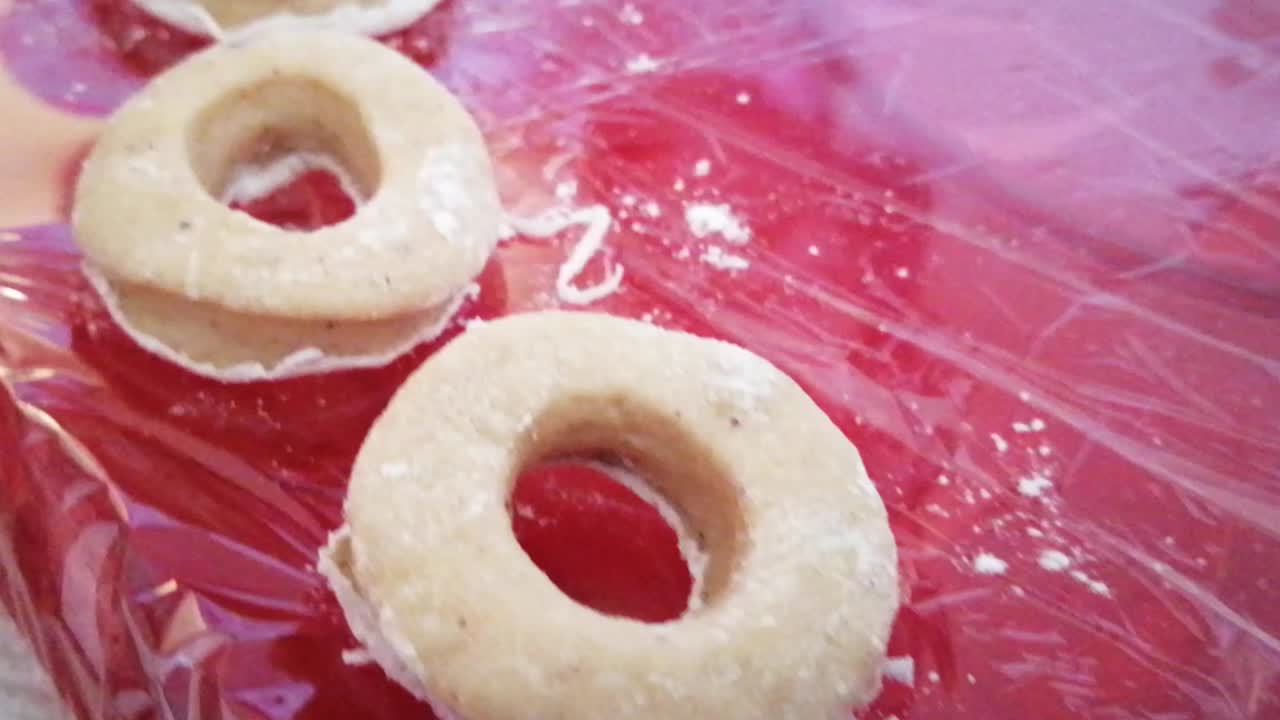 cooking homemade donuts as a family on a Sunday