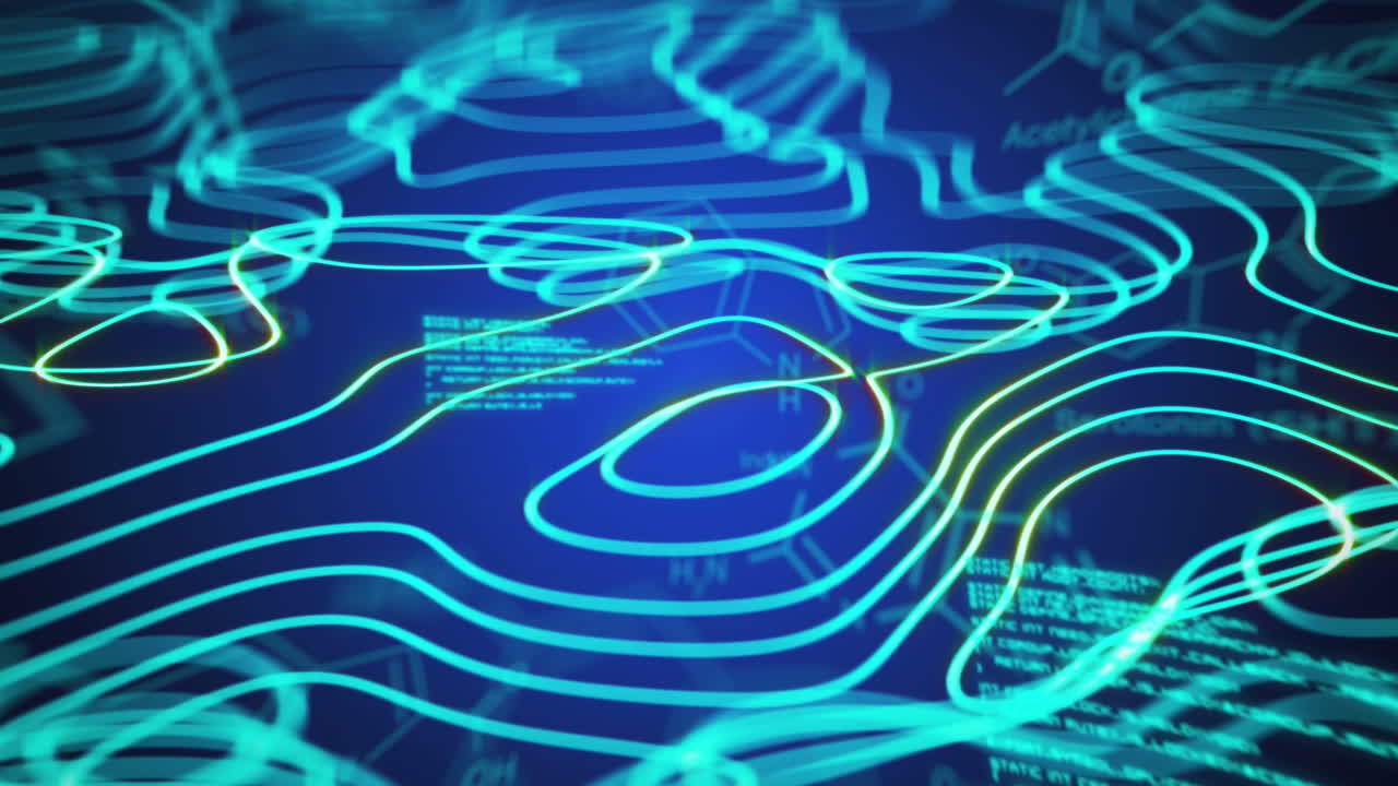 데이터 처리 및 연결 네트워크의 애니메이션