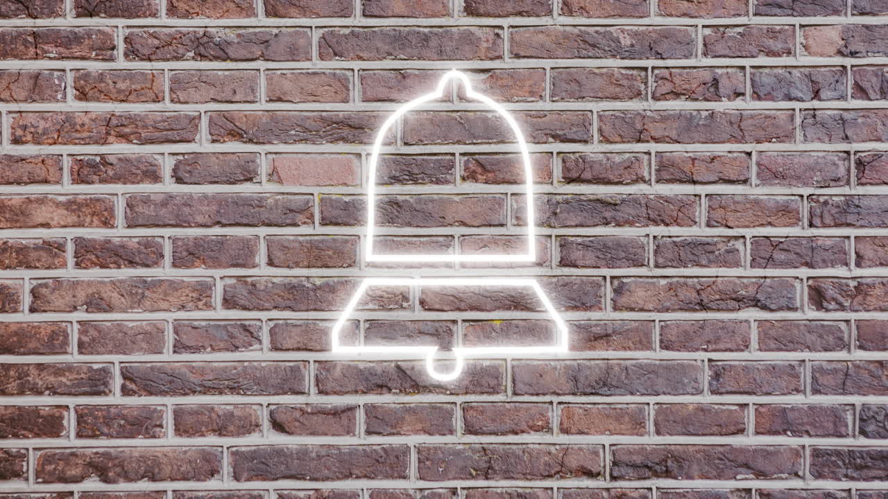 signo de corazón de neón en la pared de ladrillo 4k