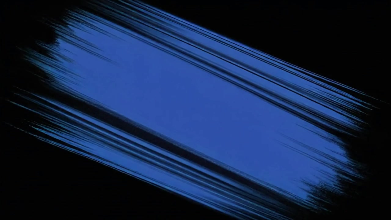 Grafica di codice a barre blu che si trasforma e svanisce nell'oscurità