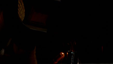 blacksmith using a welding torch 4k