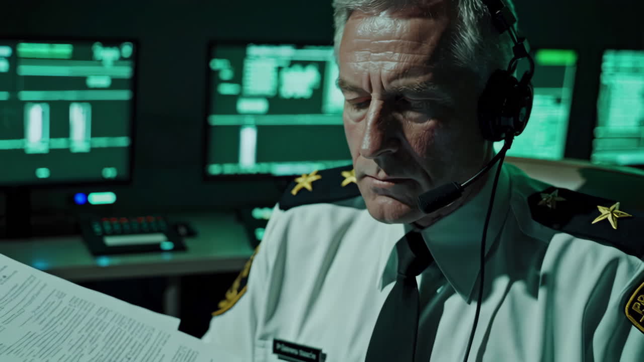 Senior Officer in Command Center