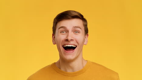 excited young man