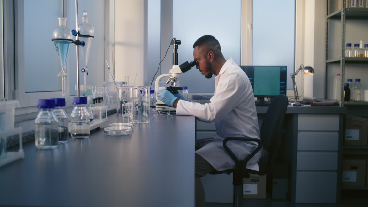 Scientists working in a laboratory