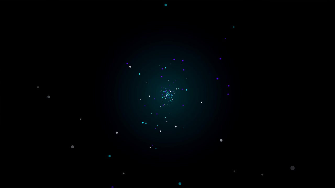 Abstract Motion Background with Floating Glowing Particles