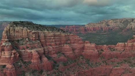 scenic view of bear mountain trails at sedona, arizona, usa