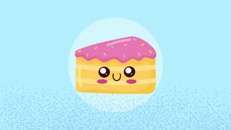 kawaii cake illustration