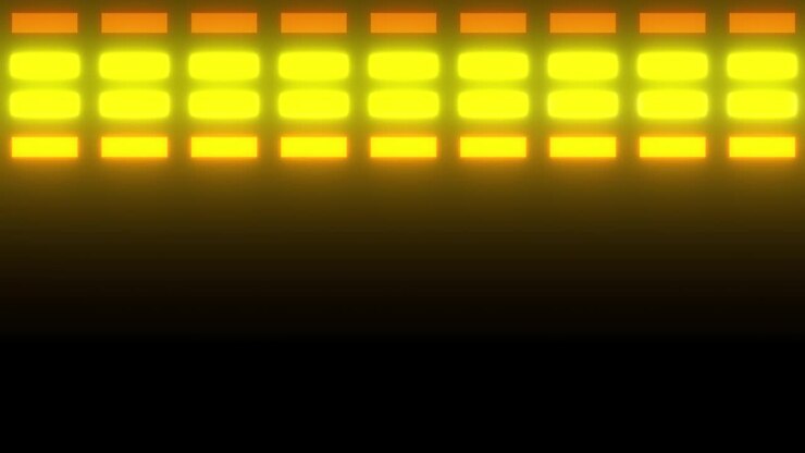 Abstract Glowing Yellow and Orange Light Pattern
