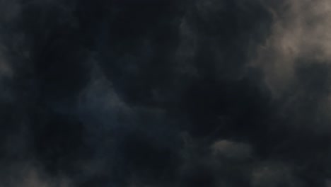 thunderstorm with lightning bolt and dark storm clouds