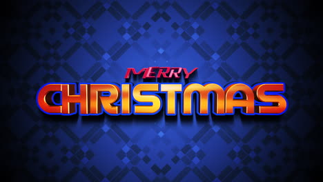 Modern-Merry-Christmas-text-on-blue-geometric-pattern