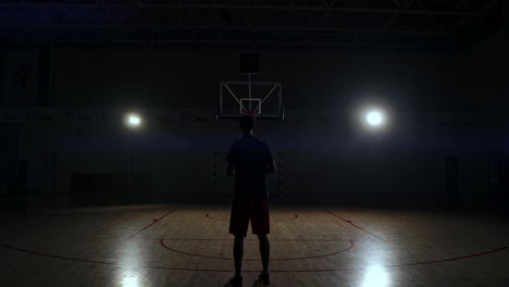 Behind-shot-of-basketball-player-shooting-hoops.