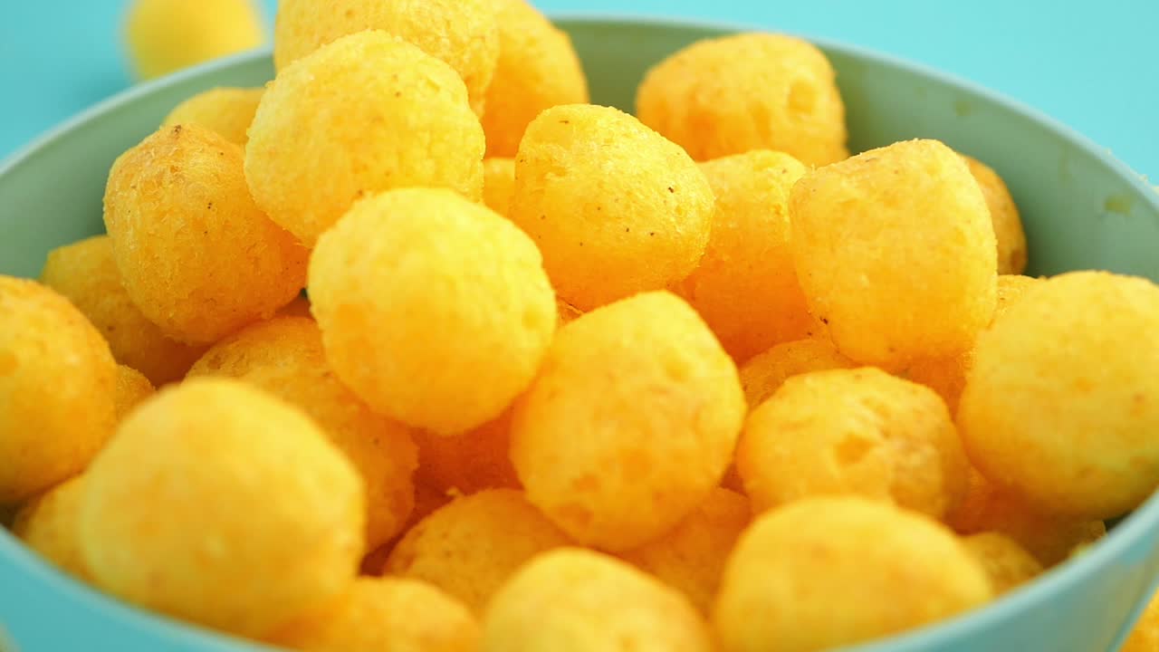 Bowl of Cheese Puffs