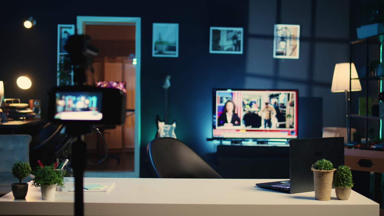 아파트에서 전문적인 카메라 촬영