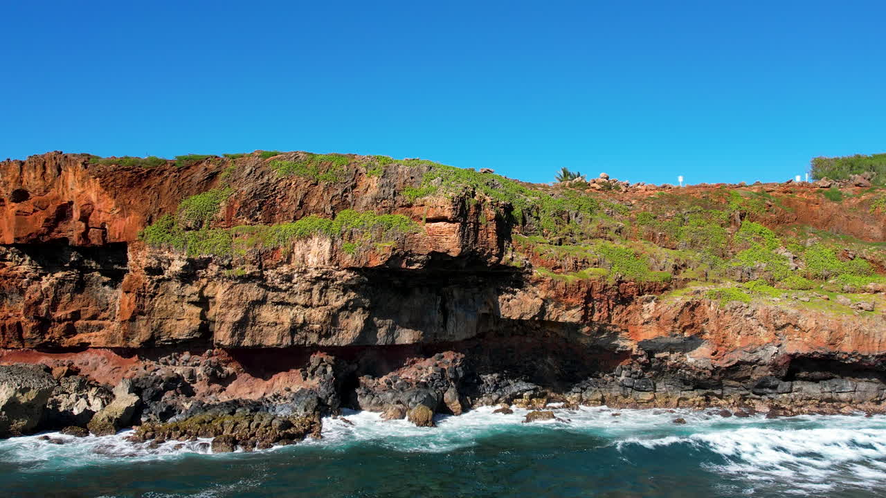 Dramatic Coastal Cliffs and Ocean Waves