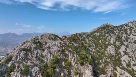 aerial view of mountainous landscape