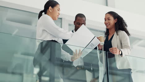 business people, talking and planning at corporate