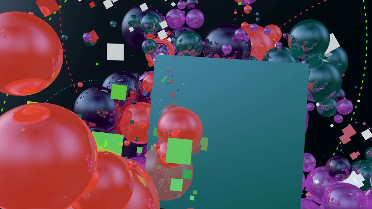 fondo colorido con muchas burbujas haciendo patrones.