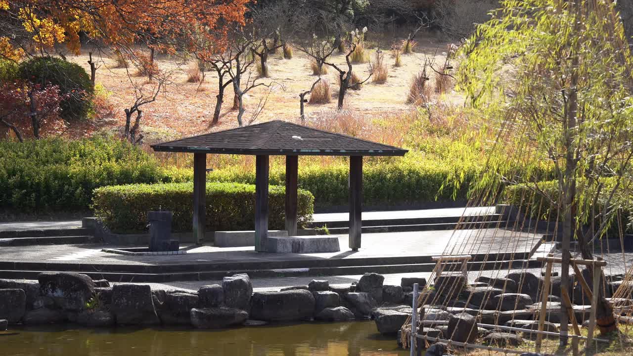 名古屋大高緑地公園の休憩所。
