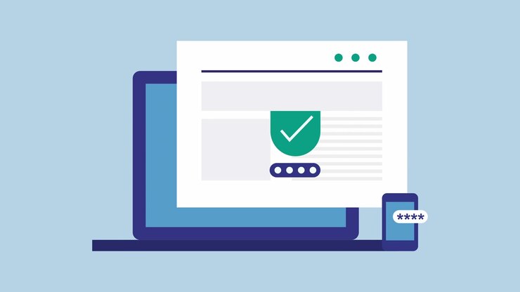 Animated Graphic of Laptop and Smartphone Two-Factor Authentication