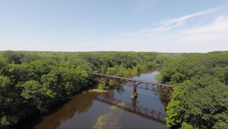 tren vía aérea 4k drone