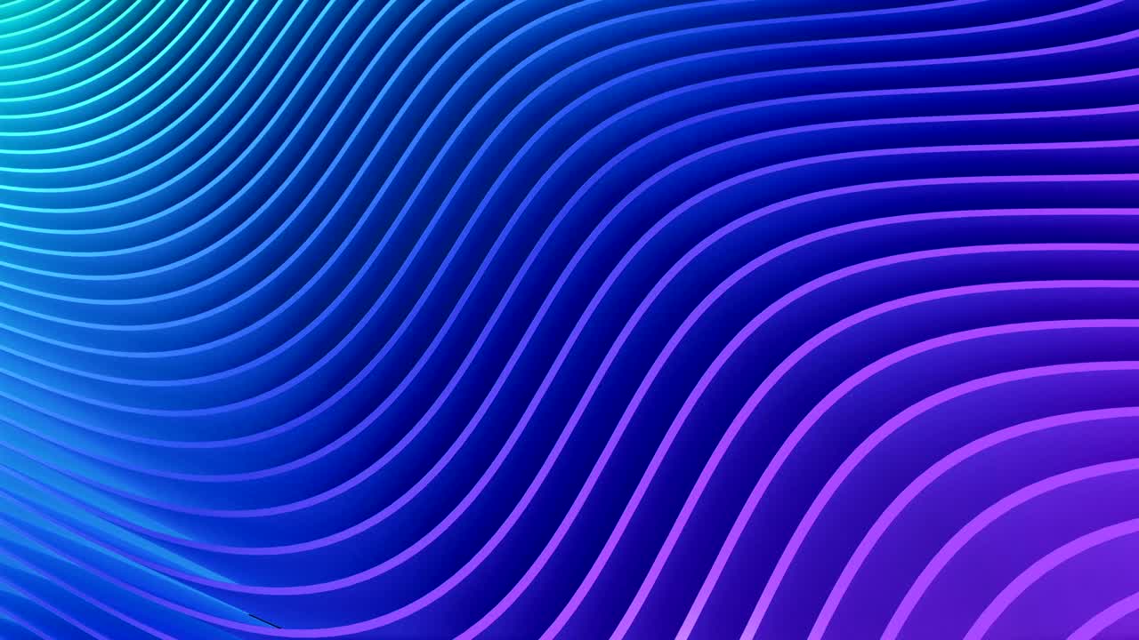 filas de coloridas rayas azules y rosas ondeando y balanceándose en un bucle sin costuras