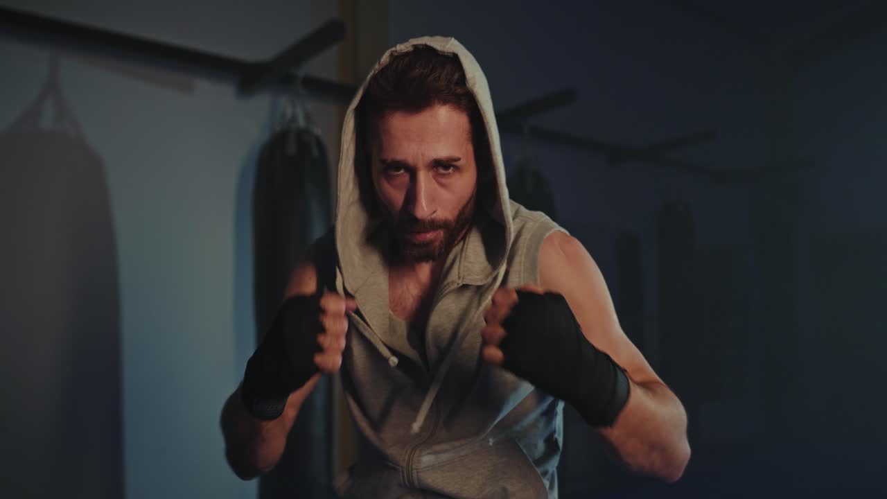 Man in Boxing Training
