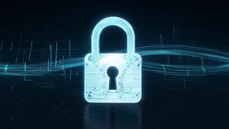 digital lock for cybersecurity and data protection