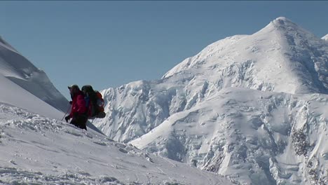 Climber-with-peak-in-background