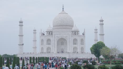 Taj-Mahal-Agra,-Volle-Weitwinkelaufnahme