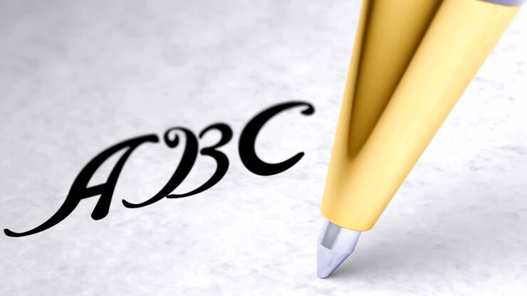 "ABC" on the page. Looping footage has 4K resolution.