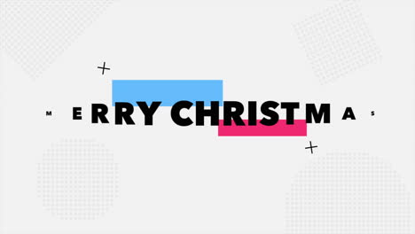 merry christmas text with dots pattern on white gradient